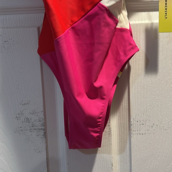NWT! Summersalt The Marina Lava Red and Hibiscus One Piece Swimsuit 2 bathing - Picture 6 of 9